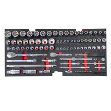 Load image into Gallery viewer, 133-Piece Metric Tool Set with Black 3-Drawer Hand Carry Box