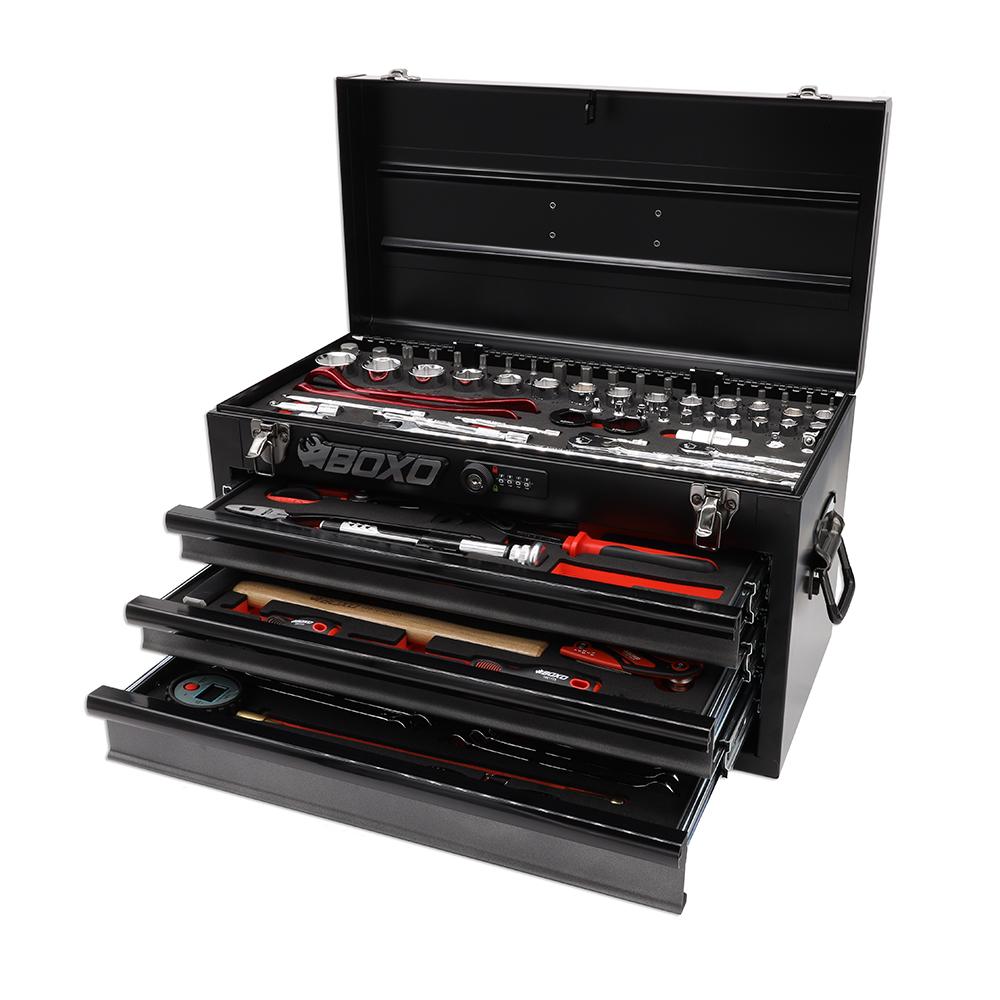 103-Piece Metric MotoBox Toolbox, Black Box – RBG Motorsports