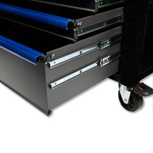Load image into Gallery viewer, 35" Black Pro Series 5-Drawer Service Cart, Flip Top, Rolling Cart