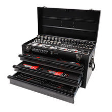Load image into Gallery viewer, 133-Piece Metric Tool Set with Black 3-Drawer Hand Carry Box
